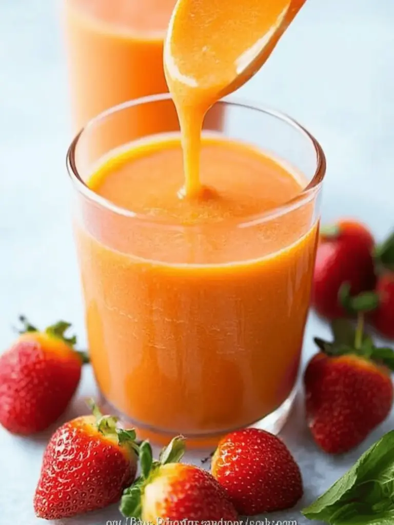 Apricot Strawberry Smoothie