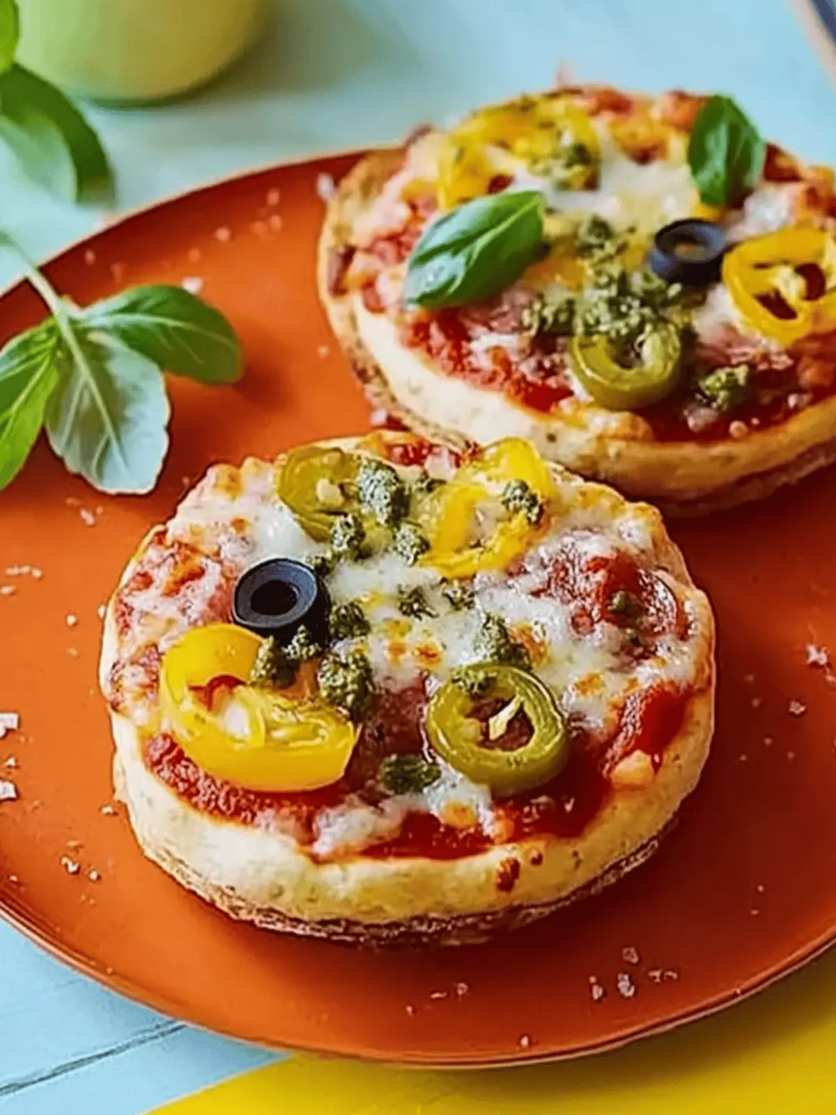 Crumpet pizzas
