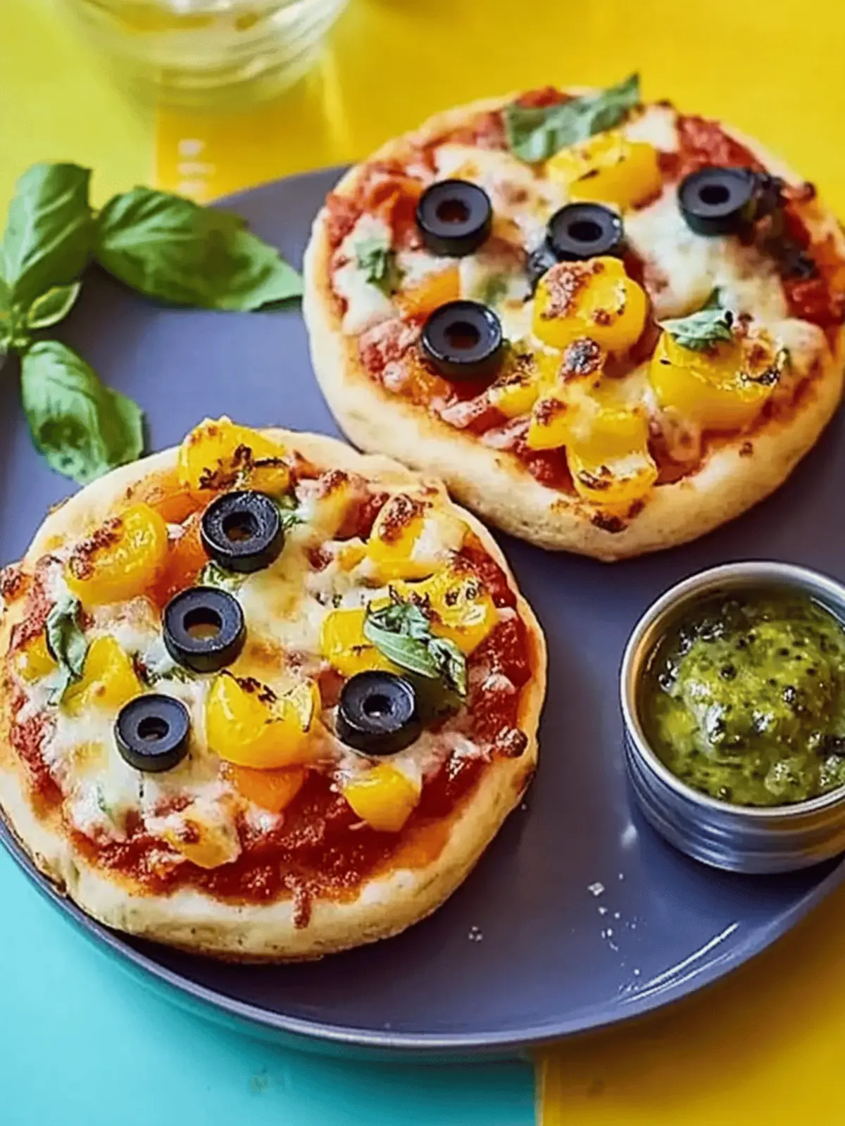 Crumpet pizzas