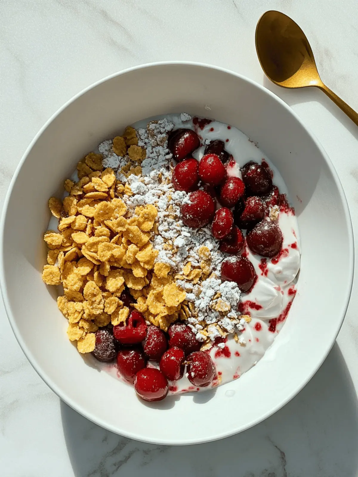 Cherry Cheesecake Breakfast Bowl