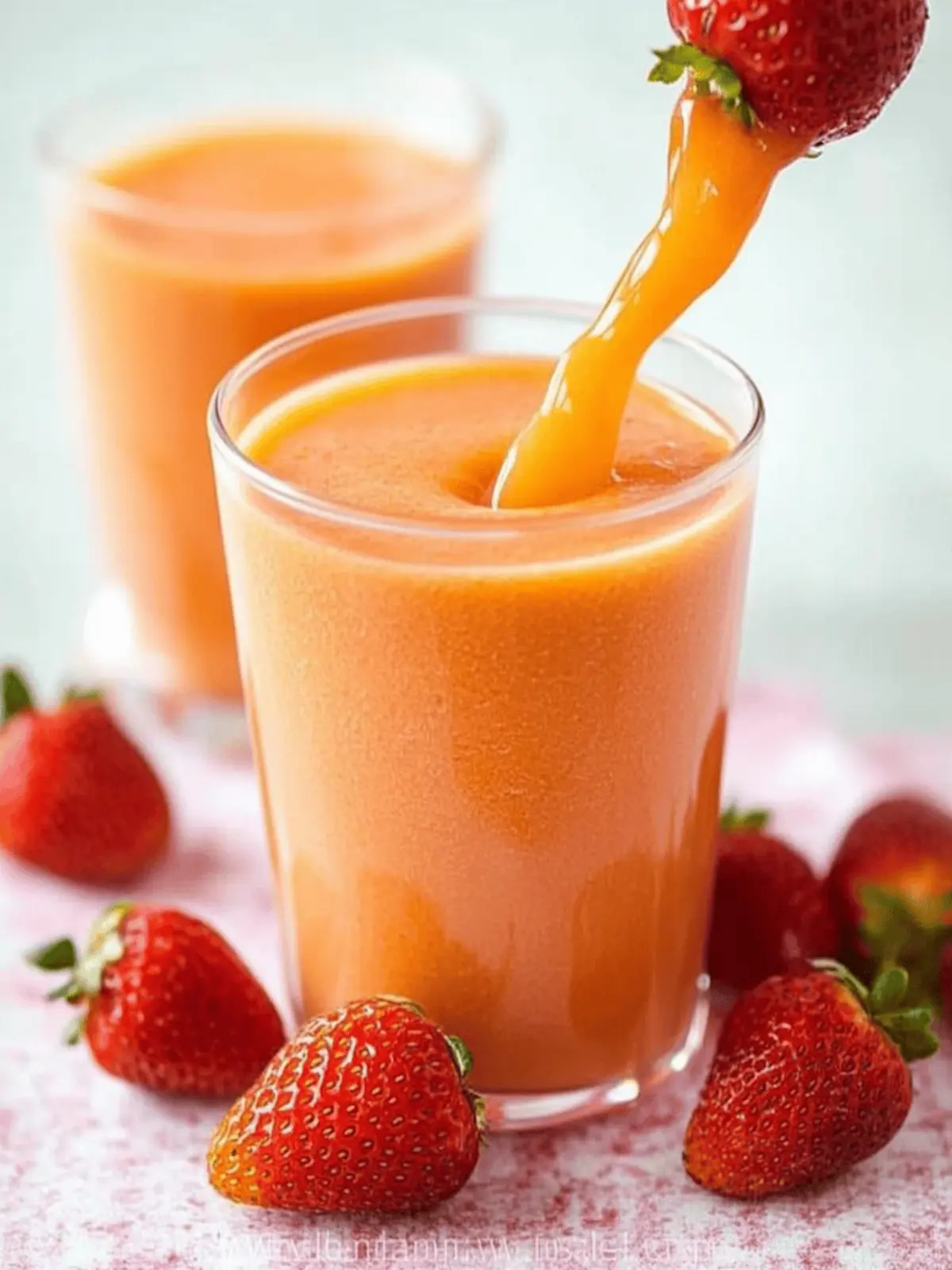 Apricot Strawberry Smoothie