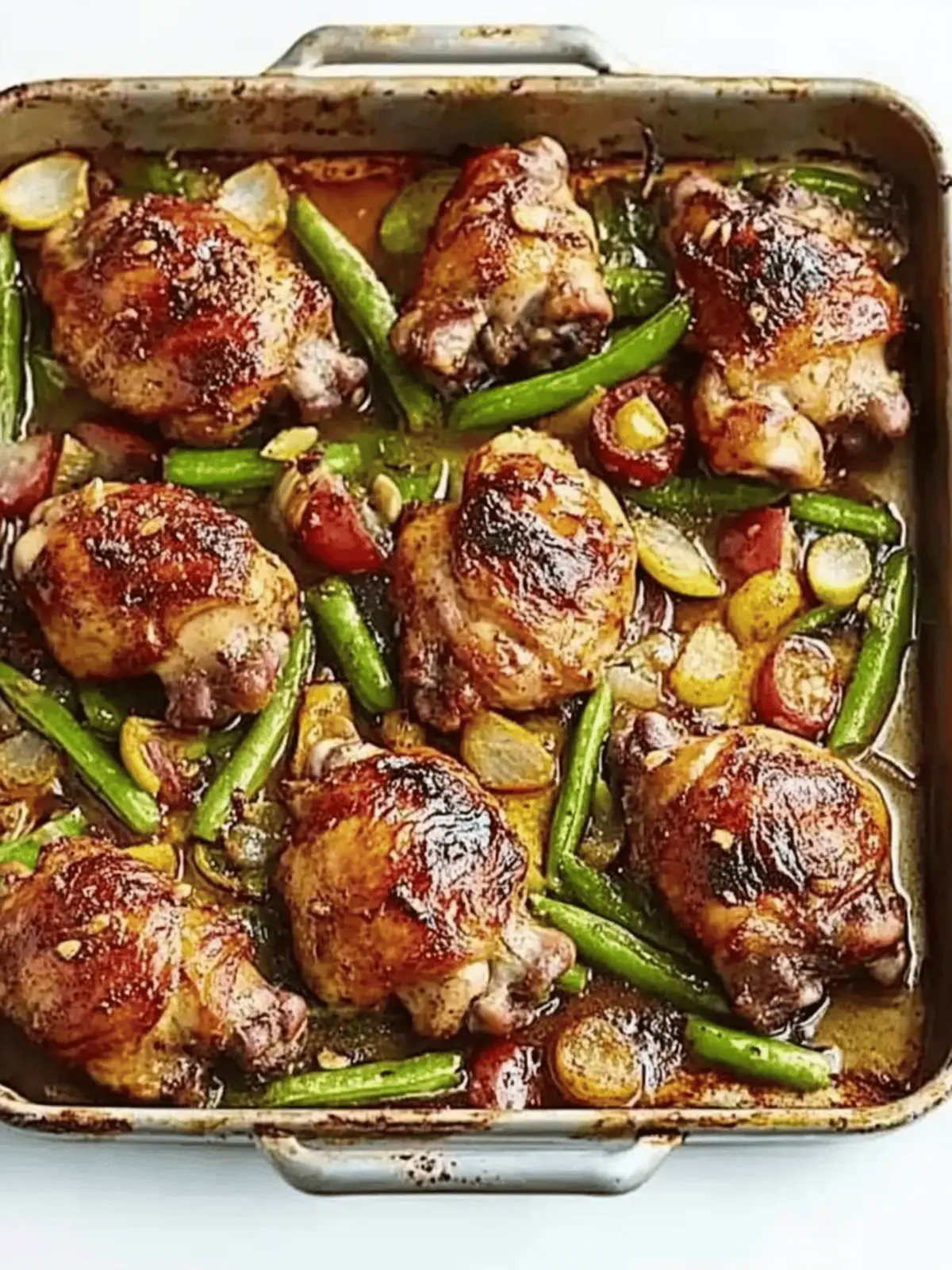 Sticky Chinese five-spice chicken traybake
