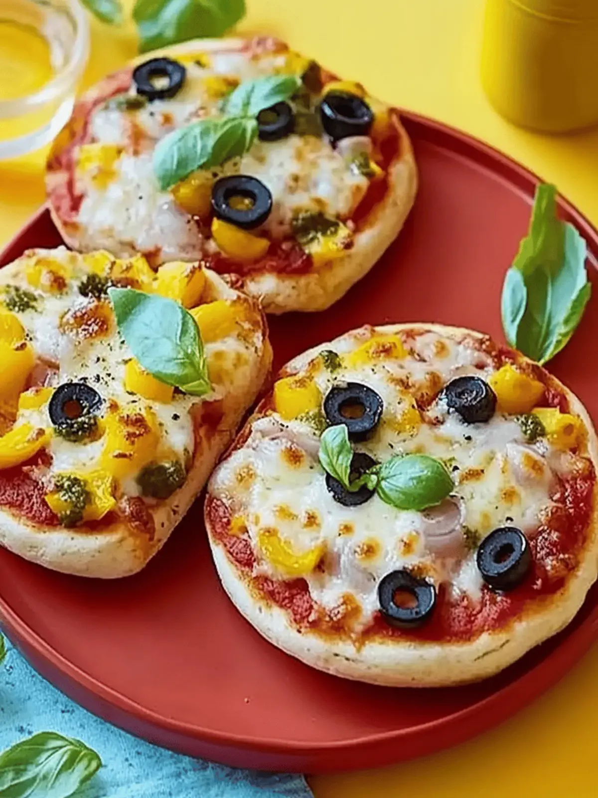 Crumpet pizzas
