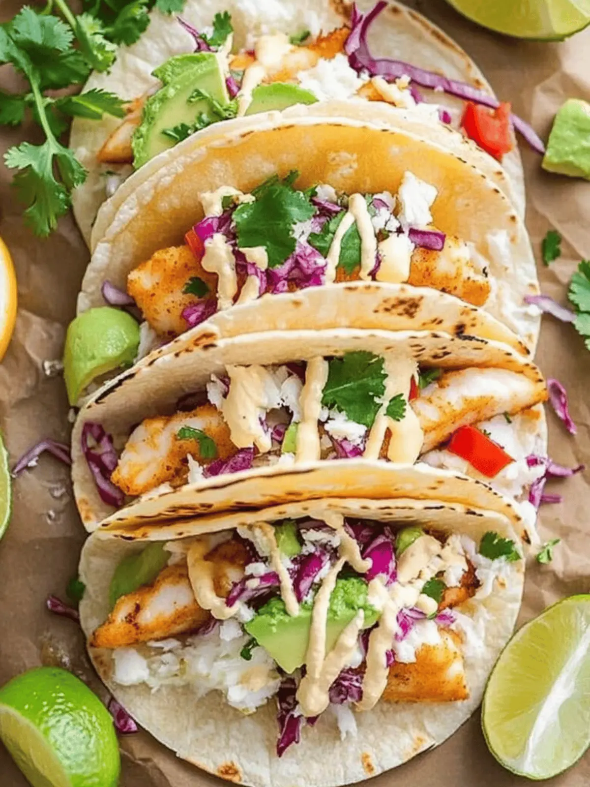 Fish Tacos Recipe with Best Fish Taco Sauce!