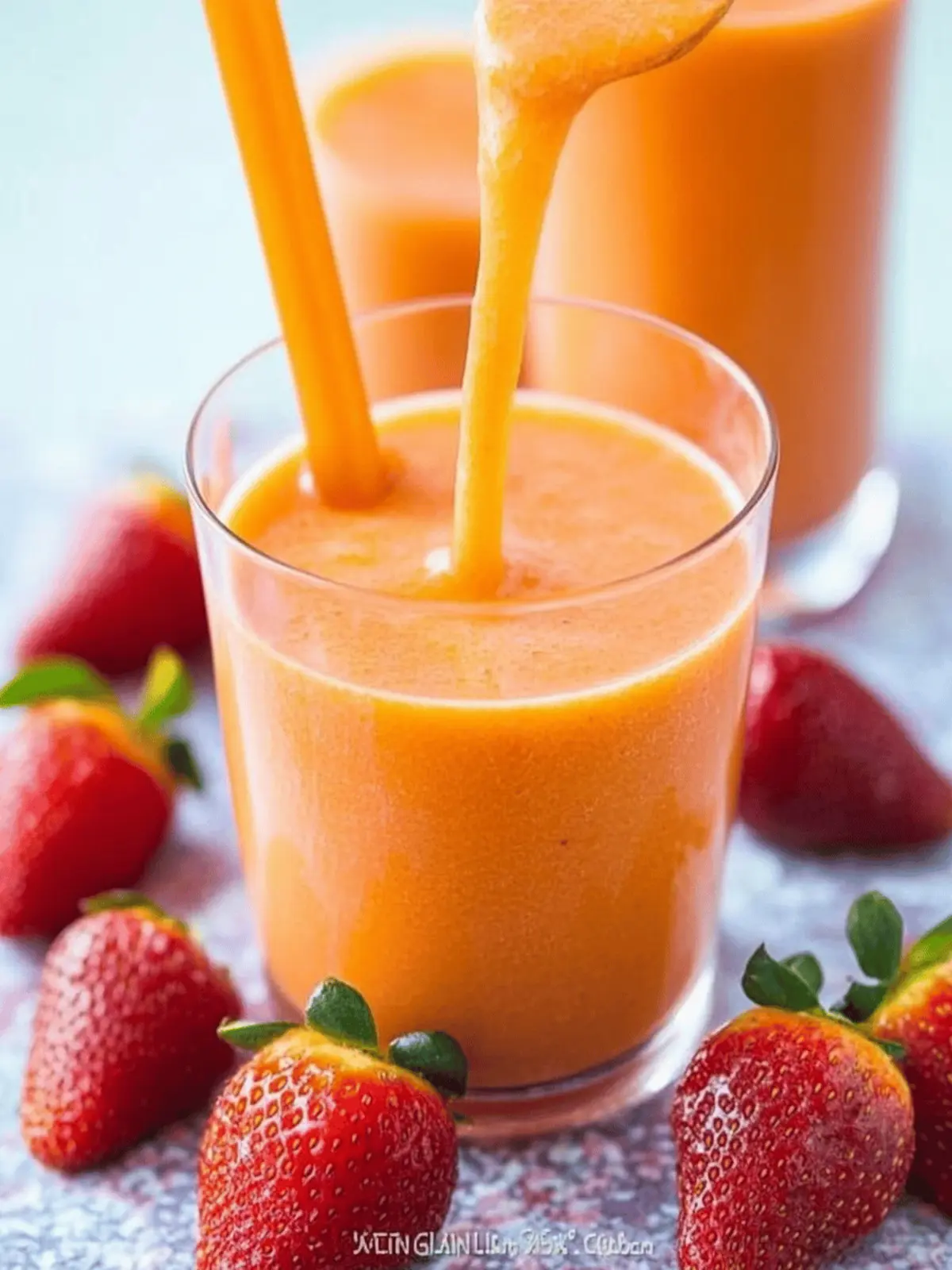 Apricot Strawberry Smoothie