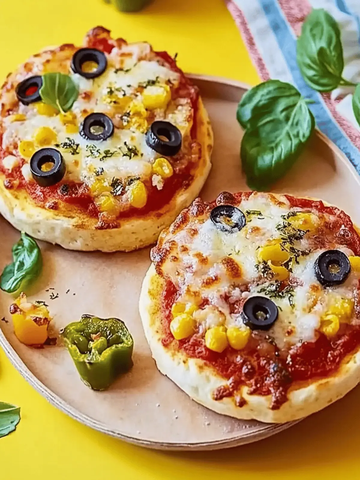Crumpet pizzas