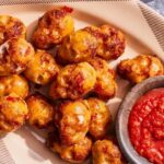 Mini Skull Pepperoni Pizza Bites for Spooky Snack Fun