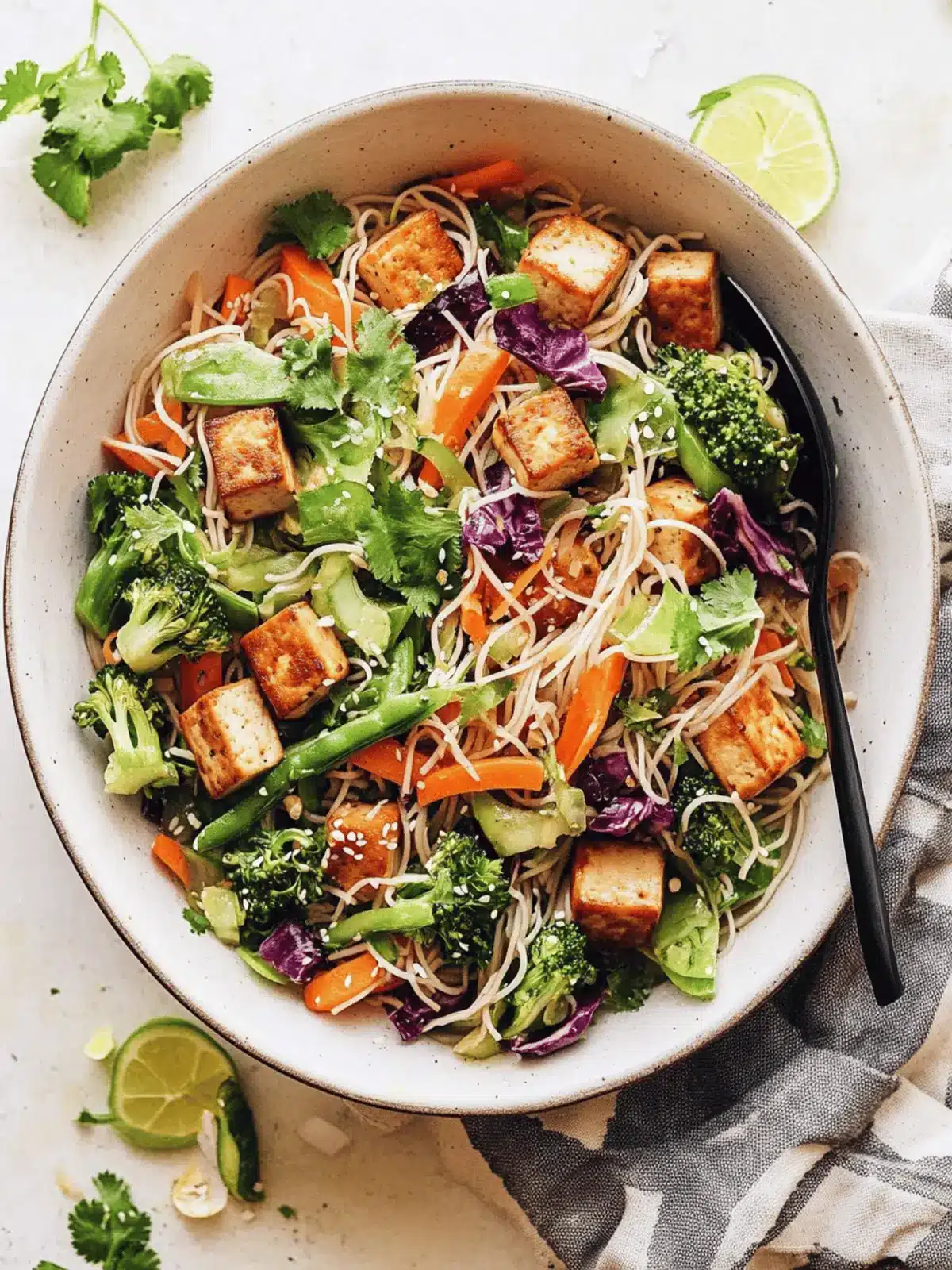 Tofu Noodle Stir-Fry with Spring Vegetables