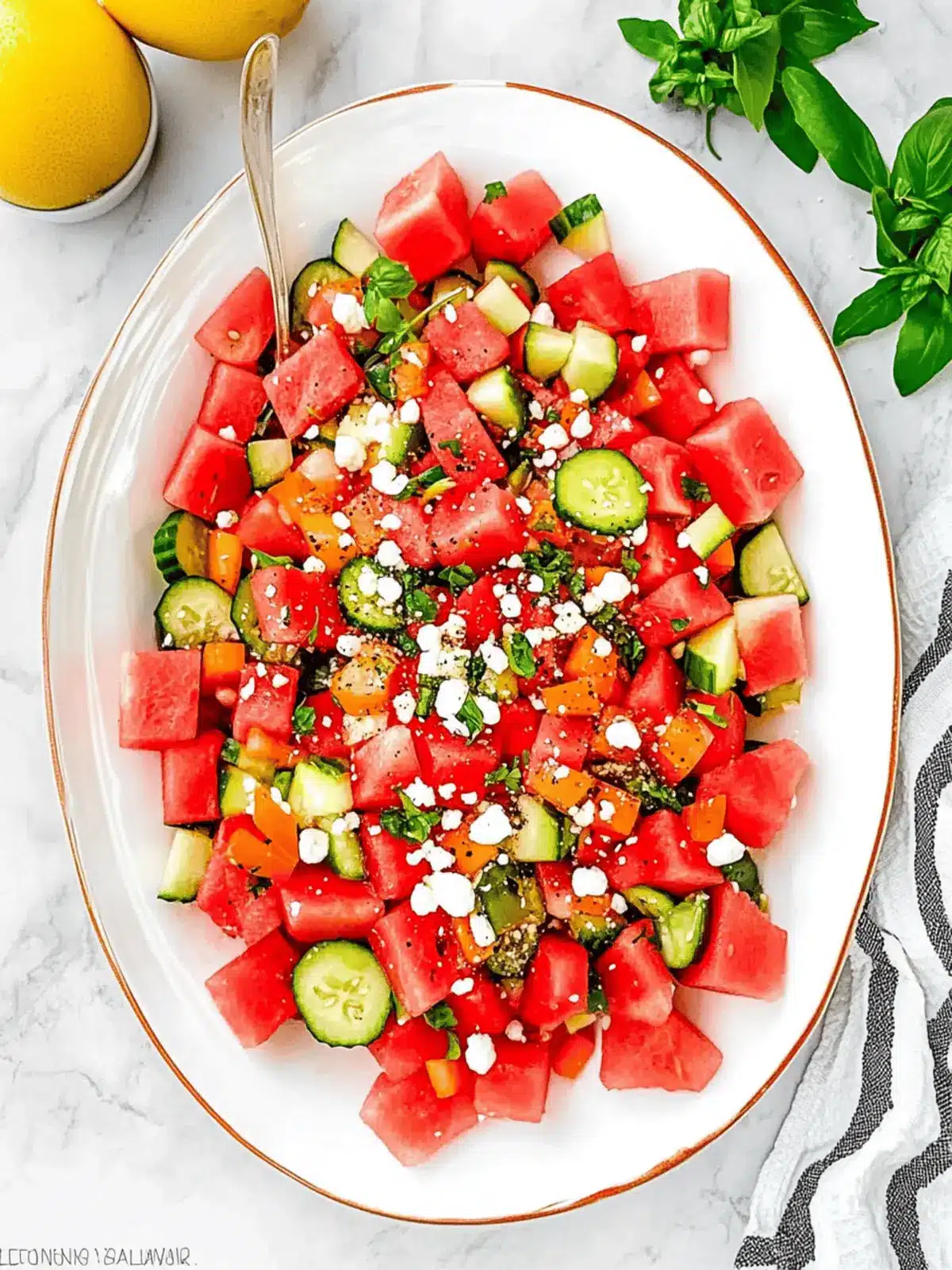 Easy Watermelon Summer Salad