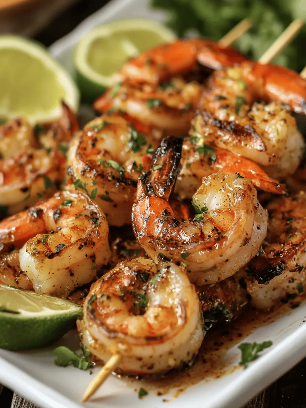 Jerk Shrimp Skewers with Jerk Butter Glaze