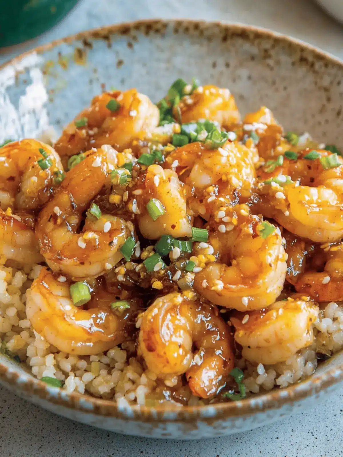Spicy Honey Orange Shrimp (Xiang La Fengmi Xia)