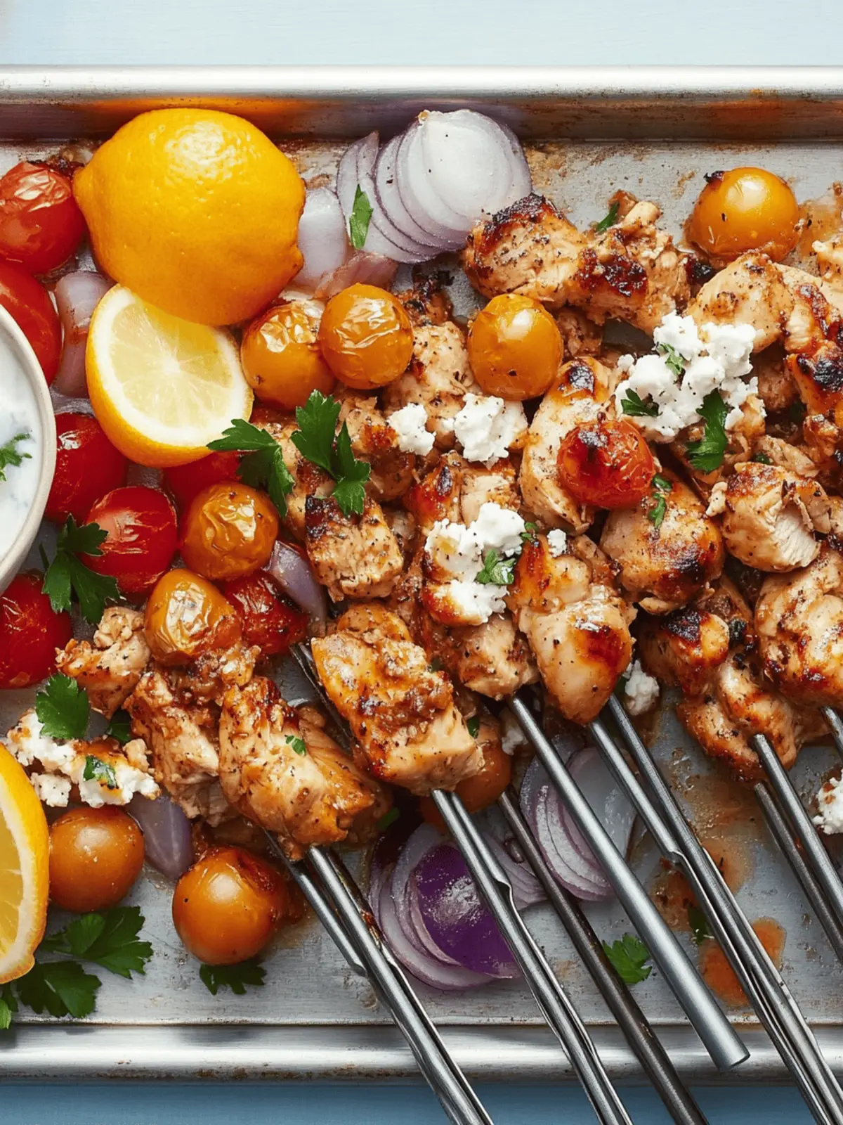 Sheet-Pan Chicken Souvlaki