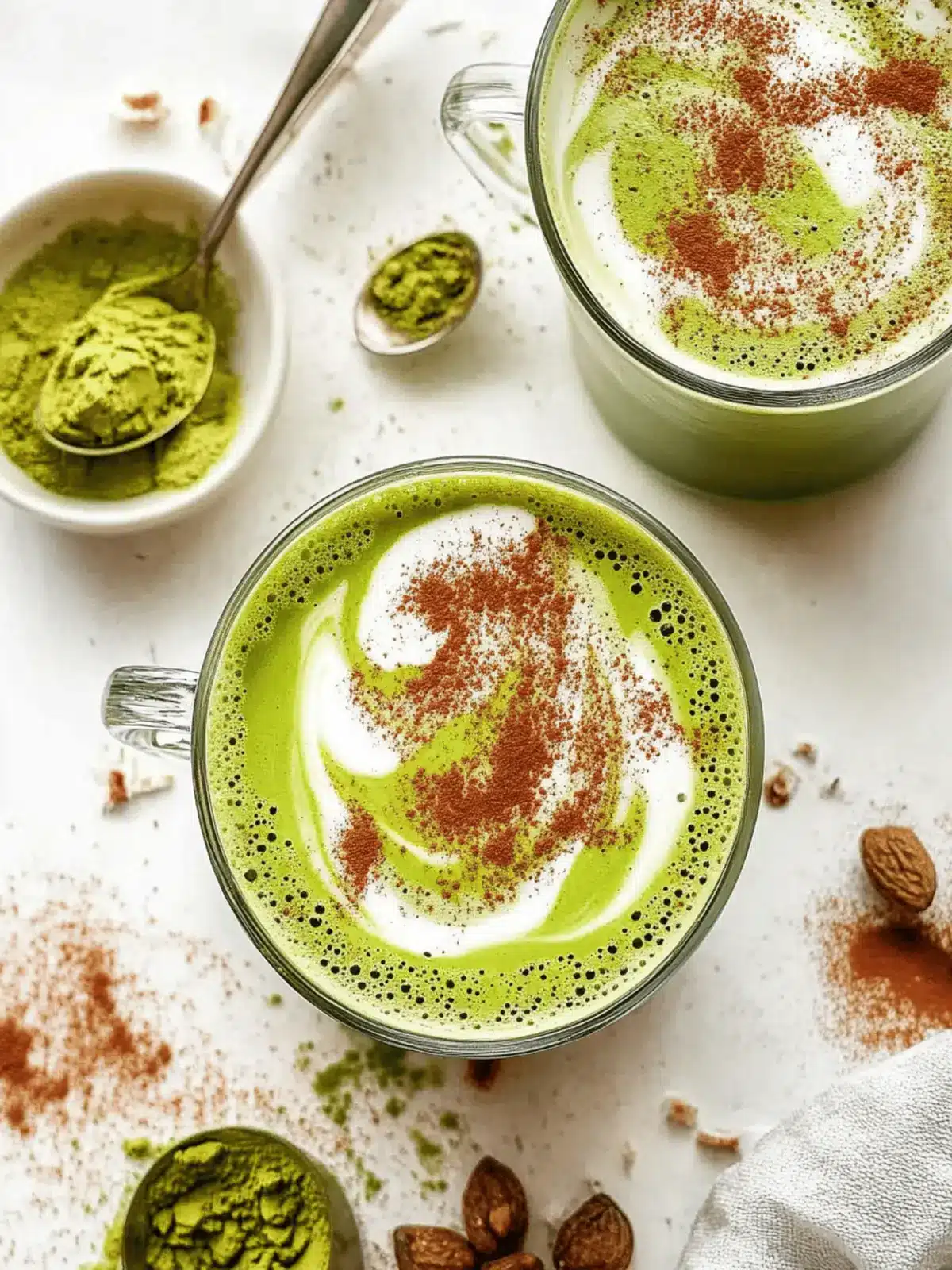 Pumpkin Spice Matcha Latte (4 Ingredients!)