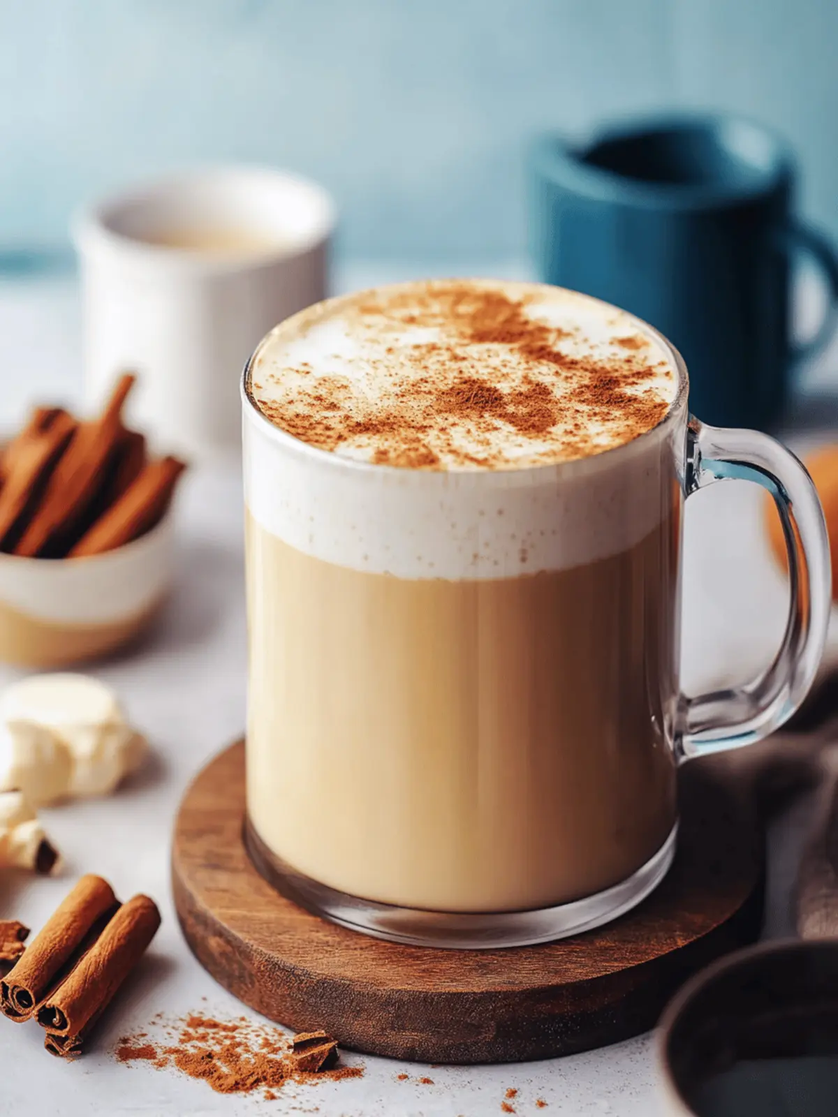 Cinnamon Vanilla Dandelion Tea Latte