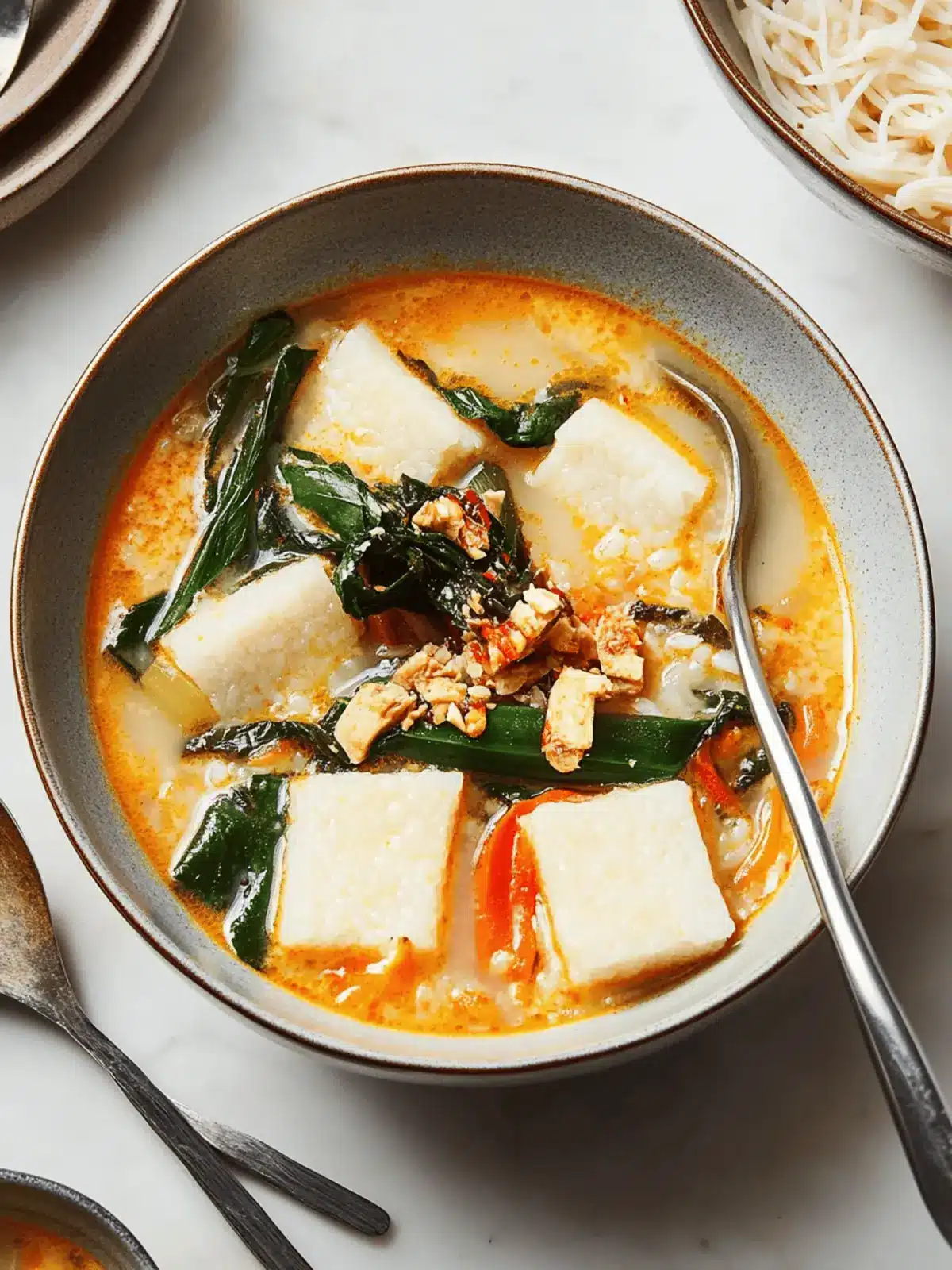 Sayur Lodeh (Vegetable Soup With Pressed Rice Cakes)