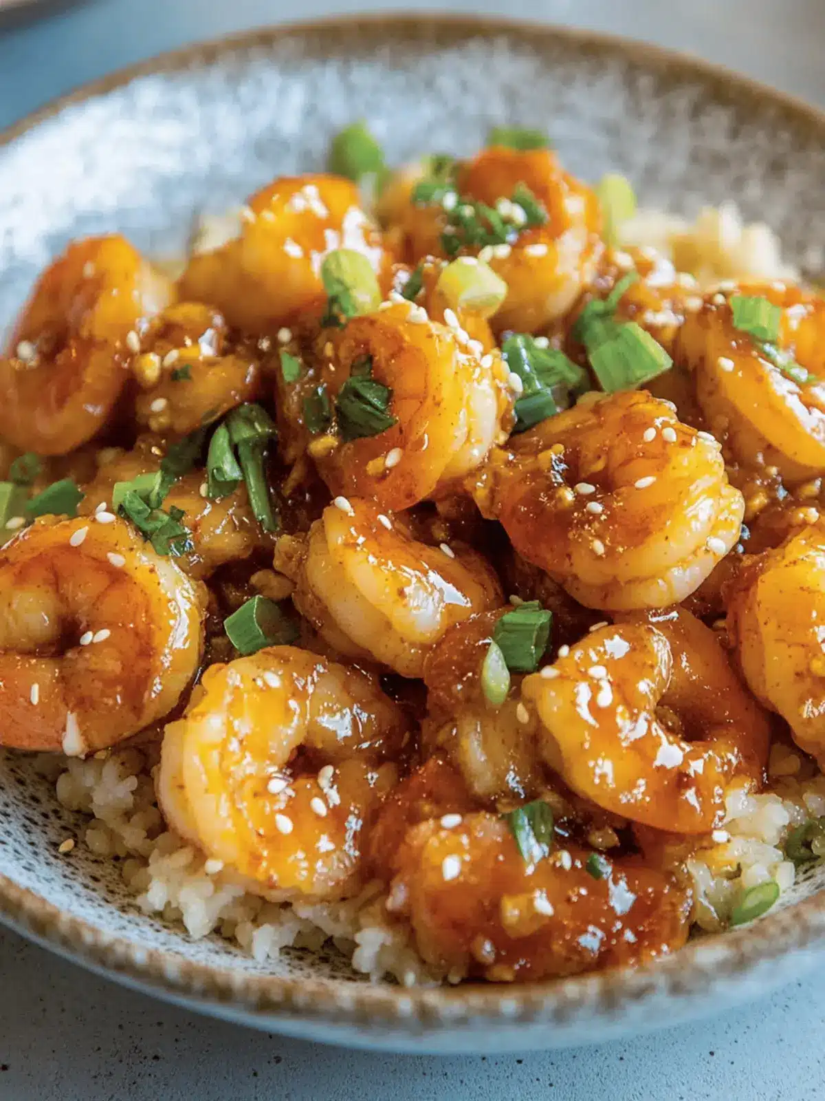 Spicy Honey Orange Shrimp (Xiang La Fengmi Xia)