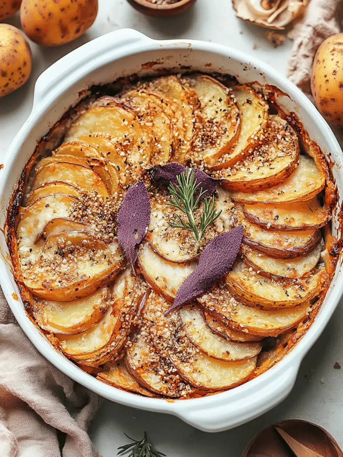 Garlicky Vegan Potato Gratin