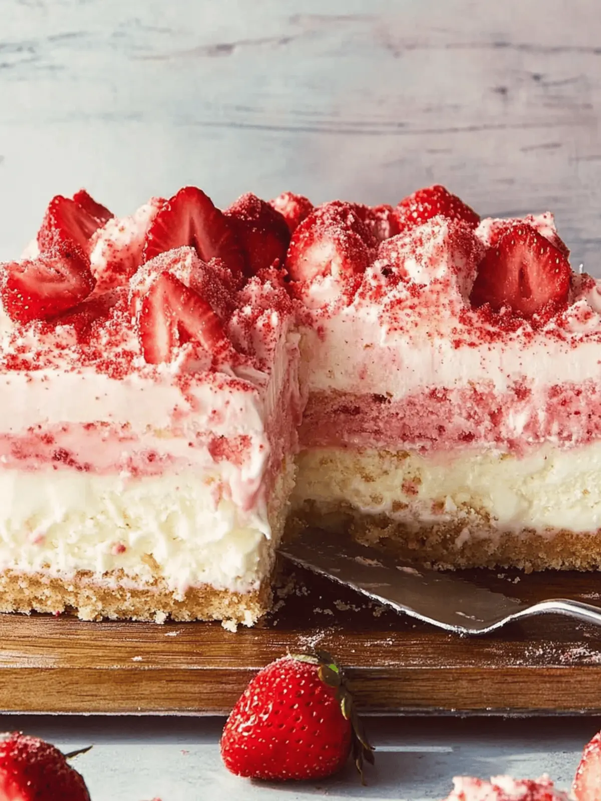 Strawberry Shortcake Ice Cream Cake