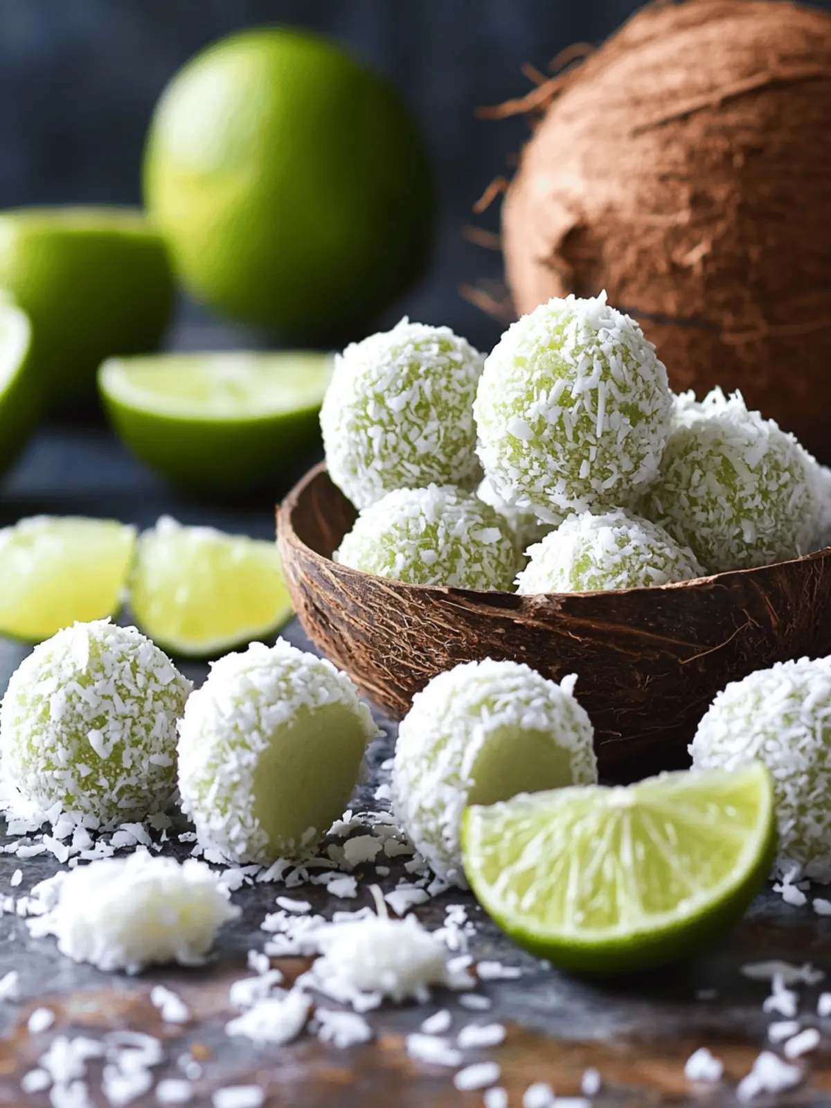 No-Bake Coconut Lime Energy Bites