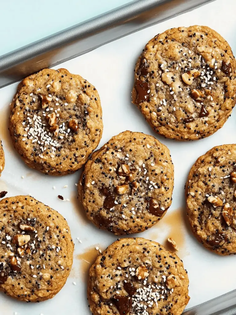 Sesame Chocolate Rye Breakfast Cookies