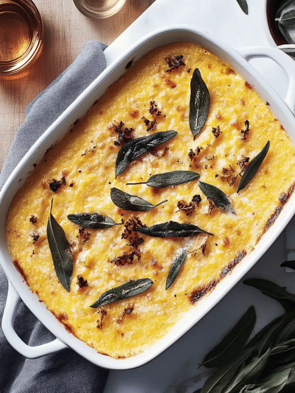 Cheesy Baked Butternut Squash Polenta