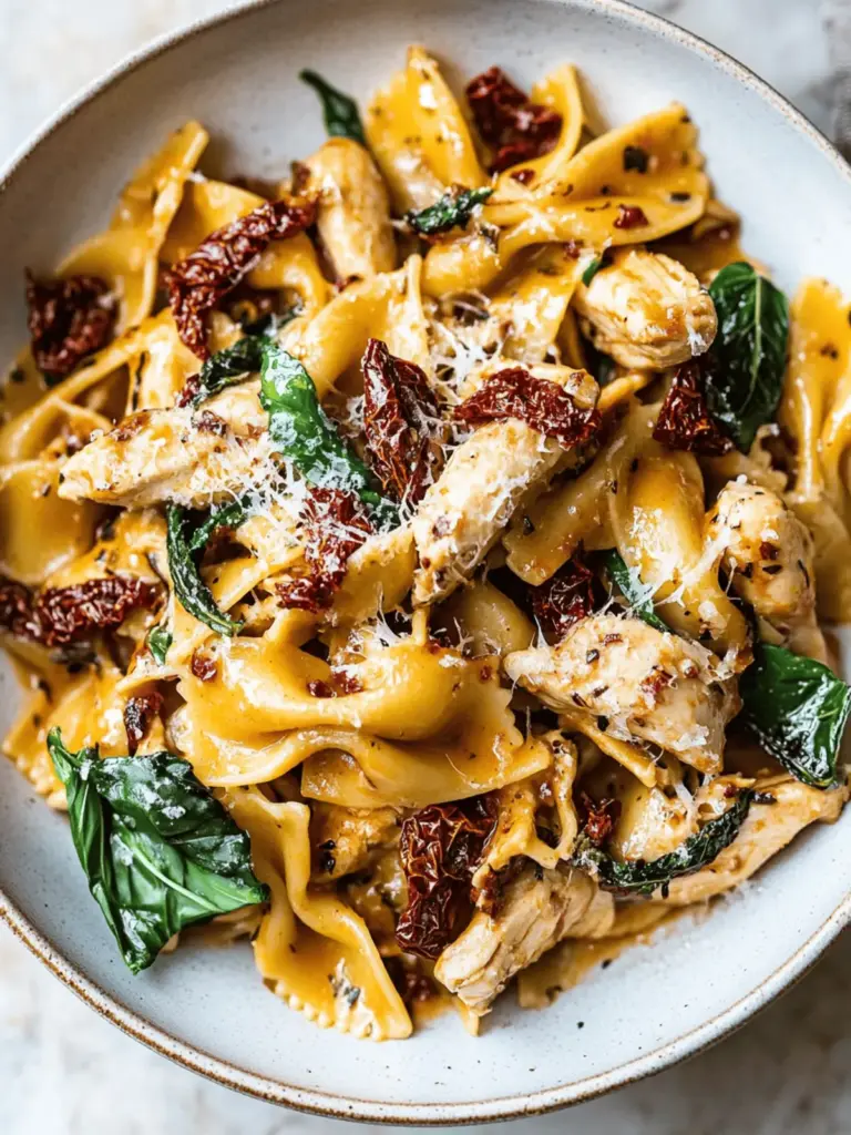 Sun Dried Tomato Chicken Pasta