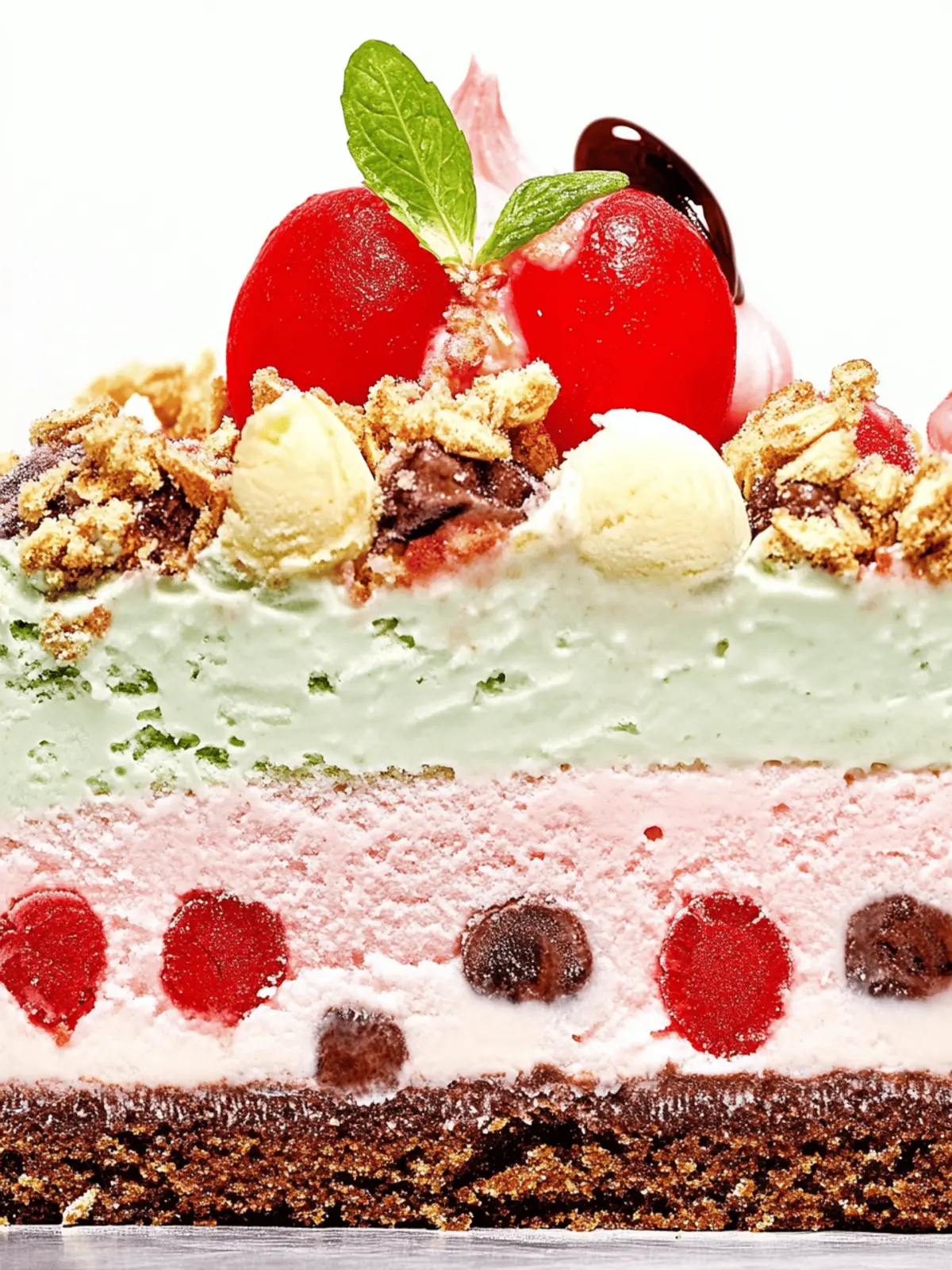 Spumoni Ice Cream Cake