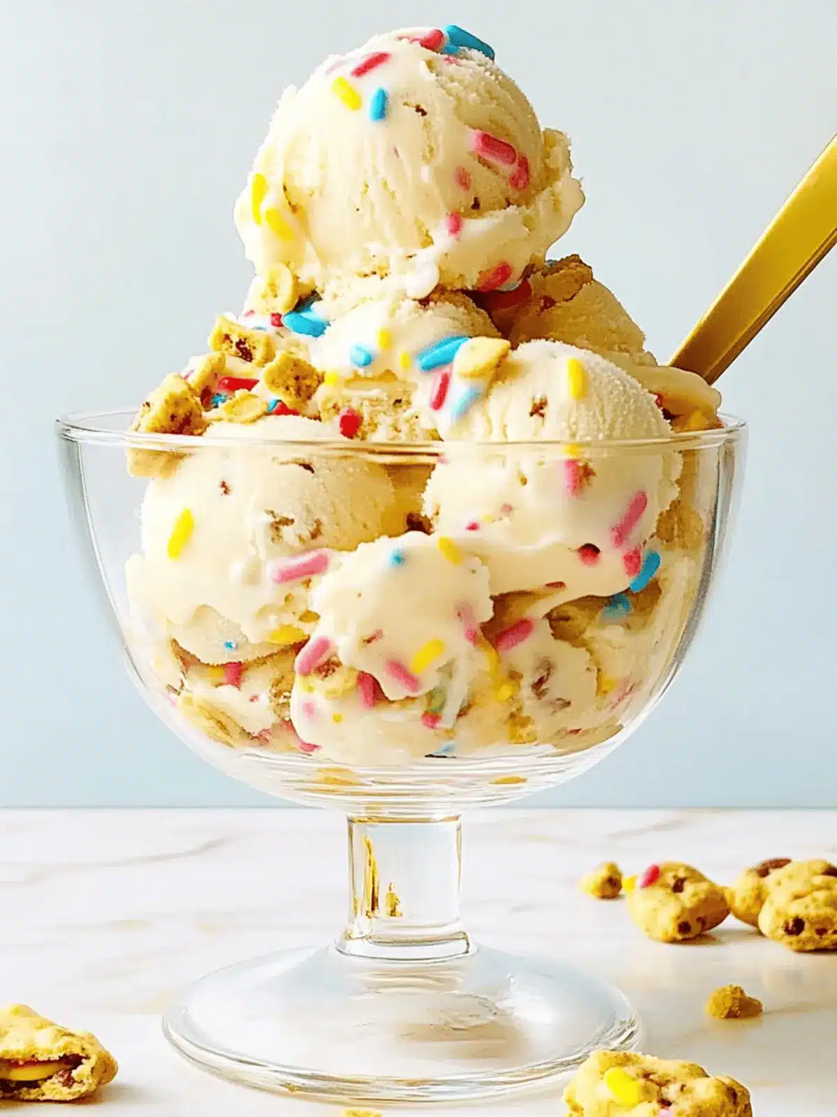Dunkaroos No-Churn Ice Cream
