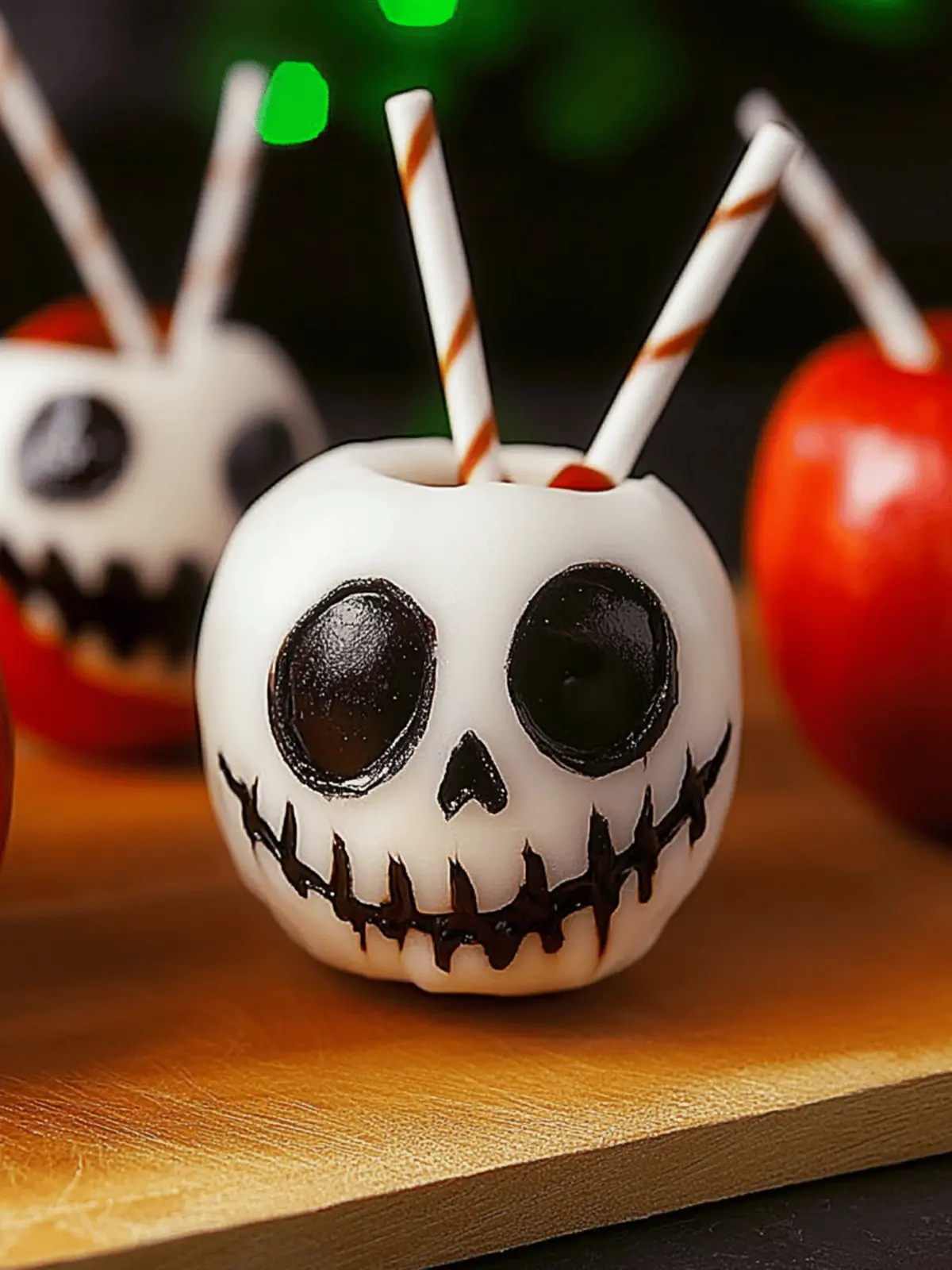 Jack Skellington Candy Apples