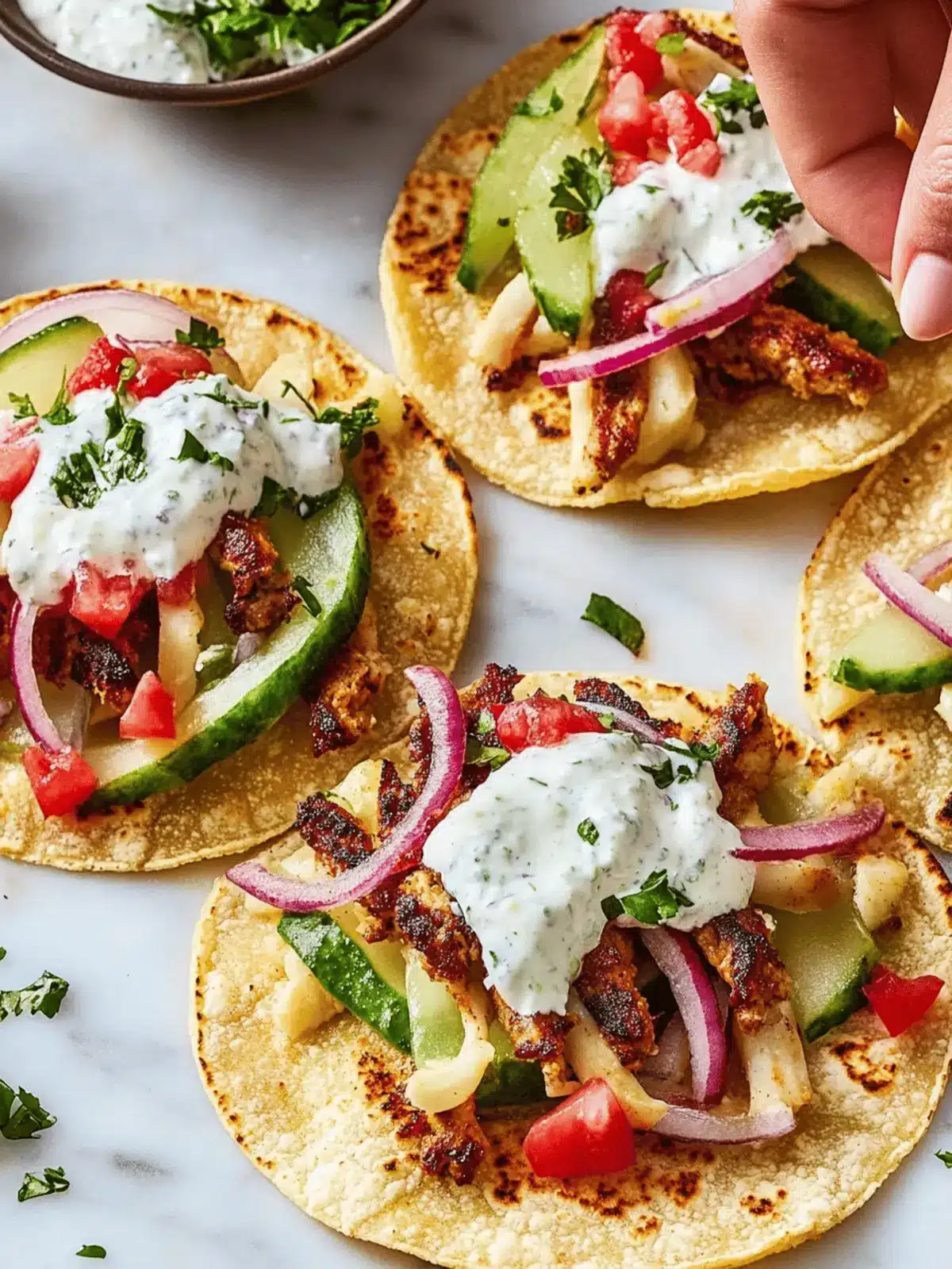 Gyros Smash Tacos