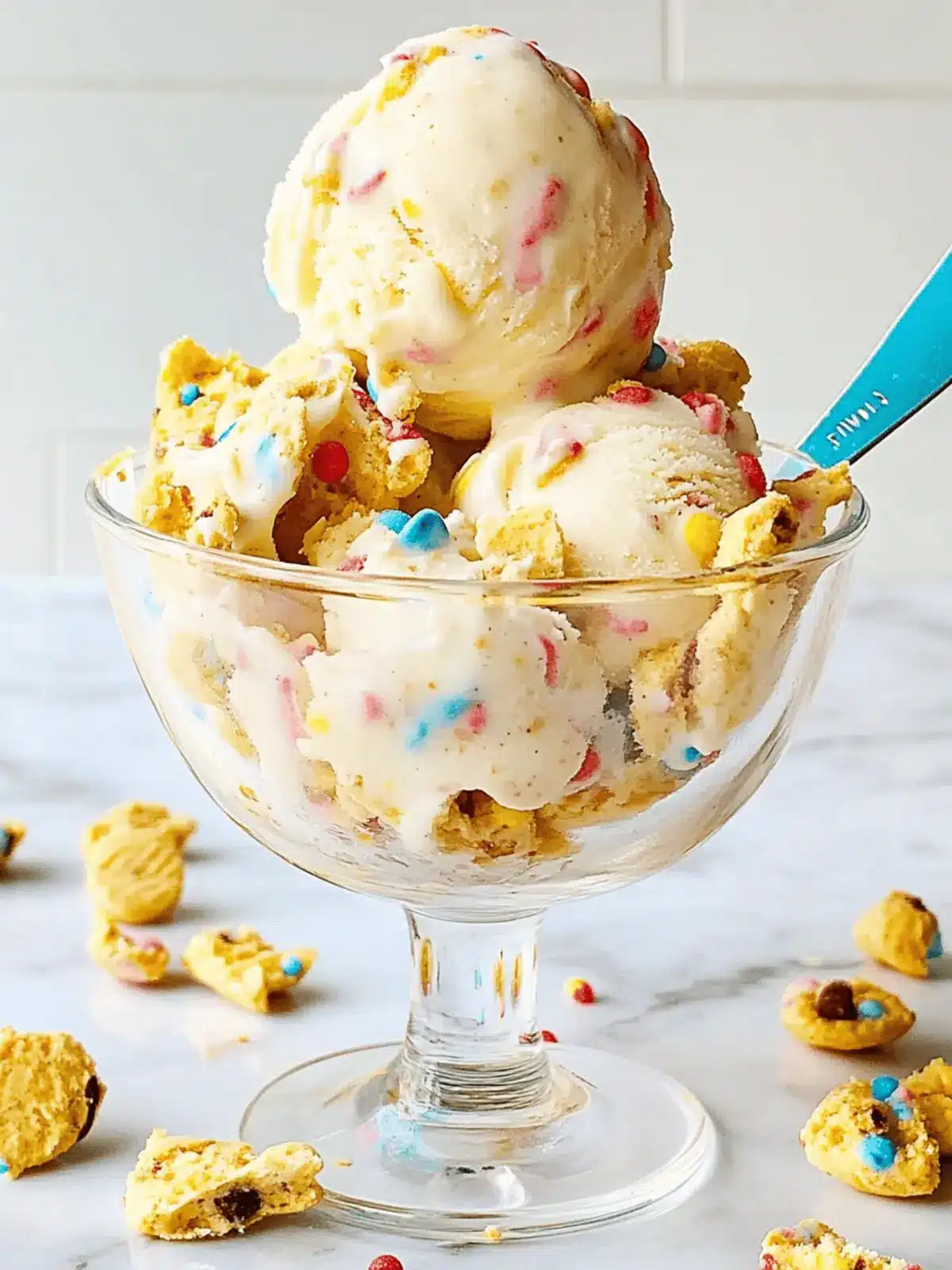 Dunkaroos No-Churn Ice Cream