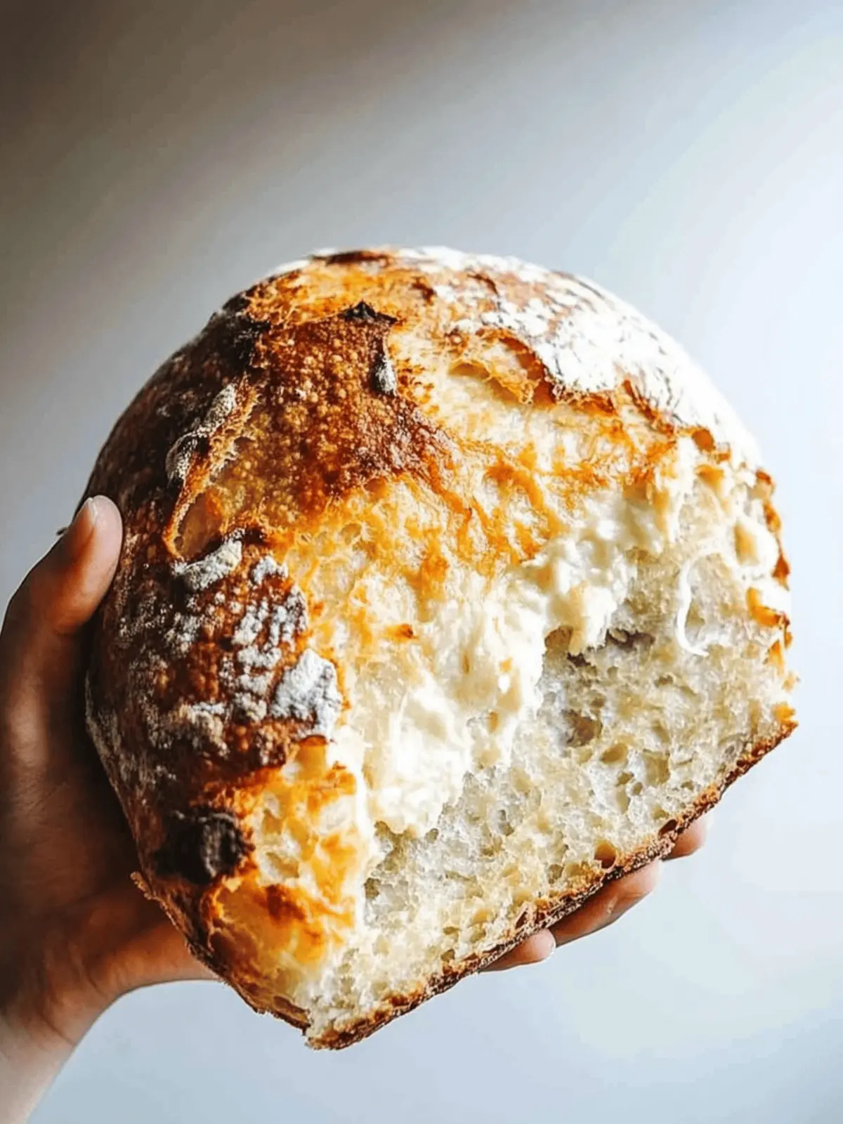 No Knead Cheese Bread