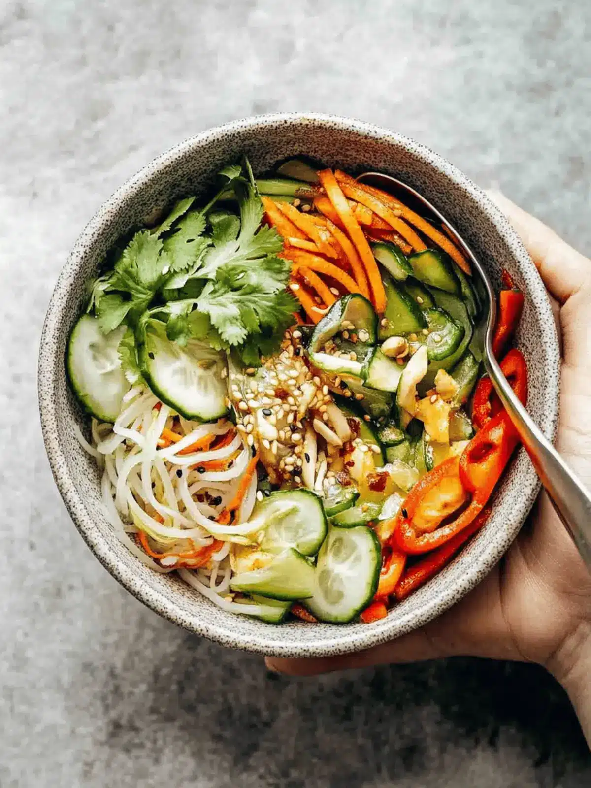 Spring Roll Bowls with Sweet Garlic Lime Sauce