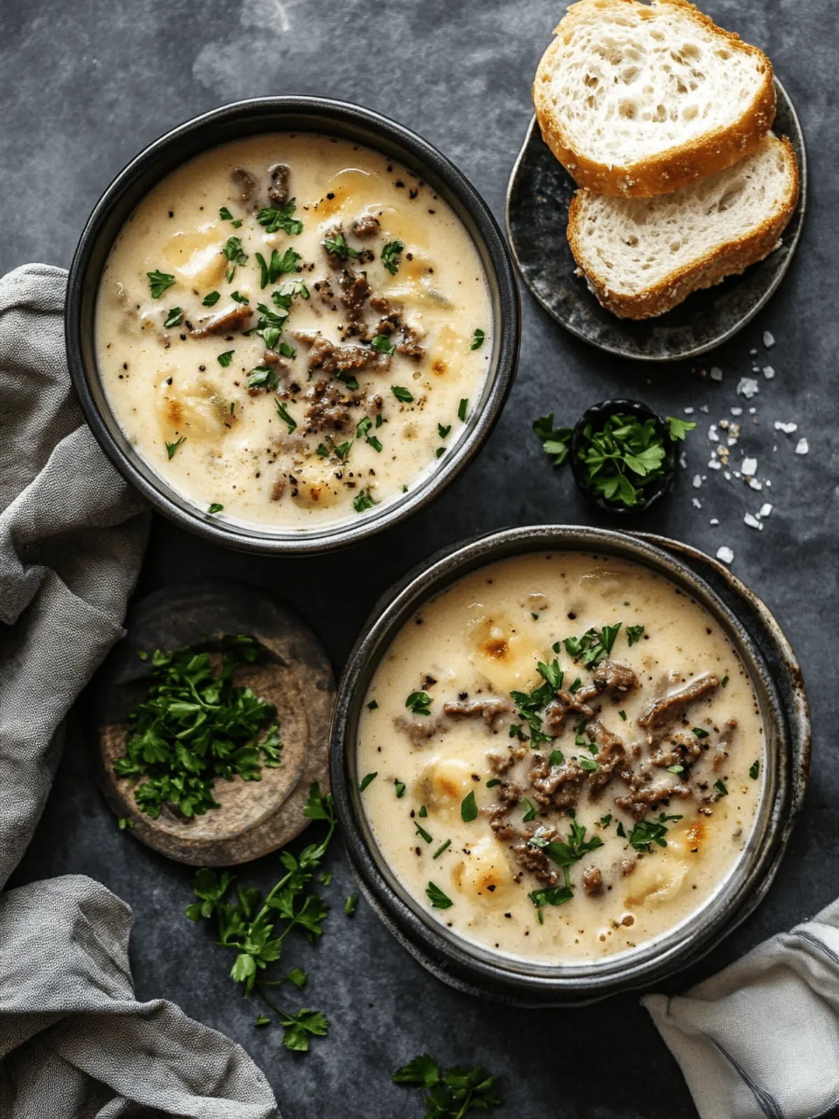Philly Cheesesteak Soup