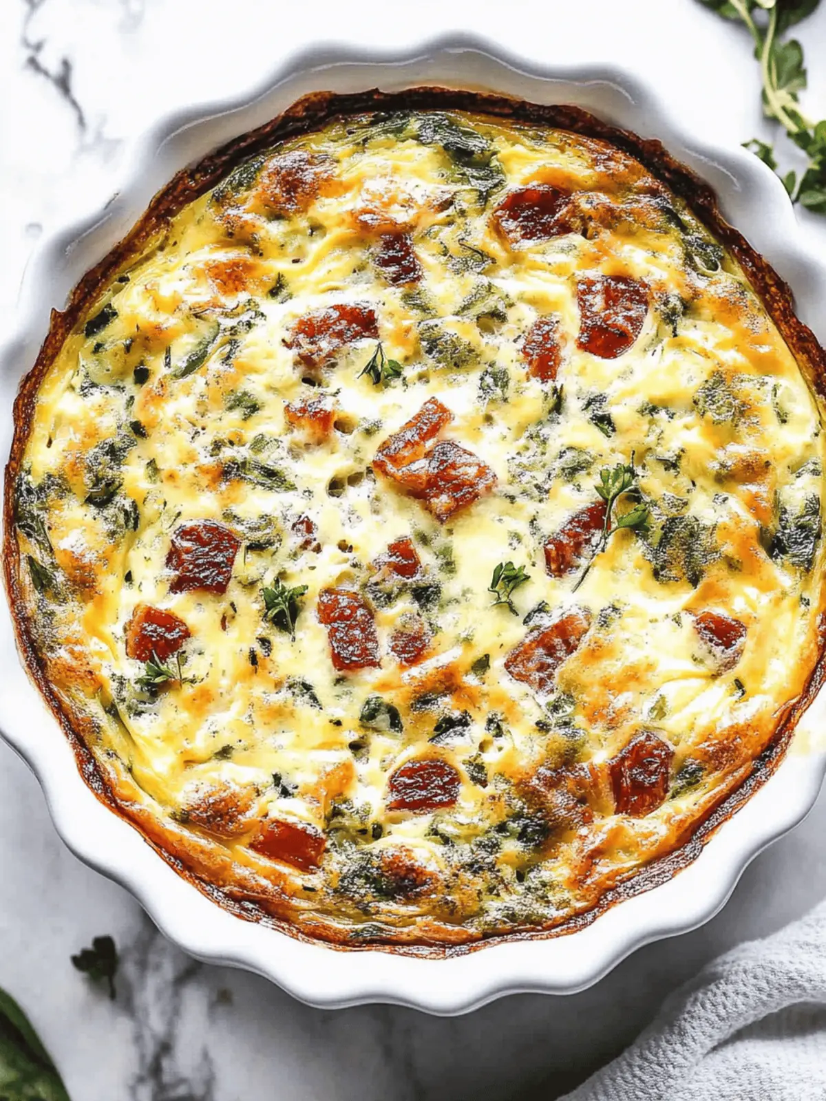 Crustless Quiche