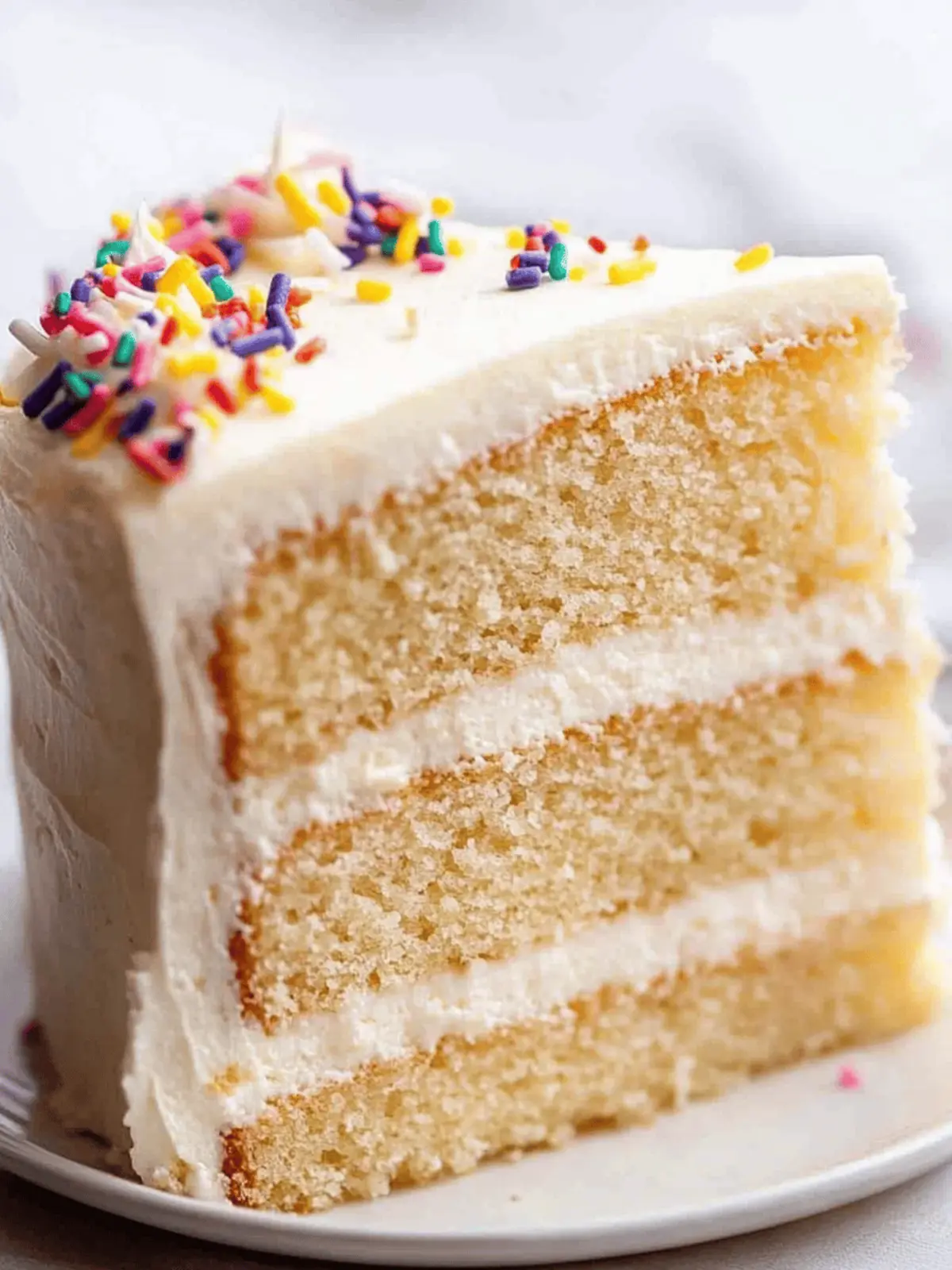 Vanilla Cake – stays moist 4 days!