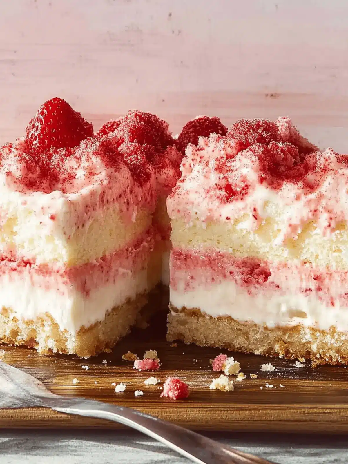 Strawberry Shortcake Ice Cream Cake