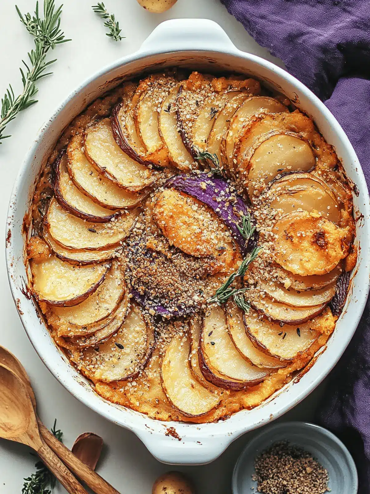 Garlicky Vegan Potato Gratin