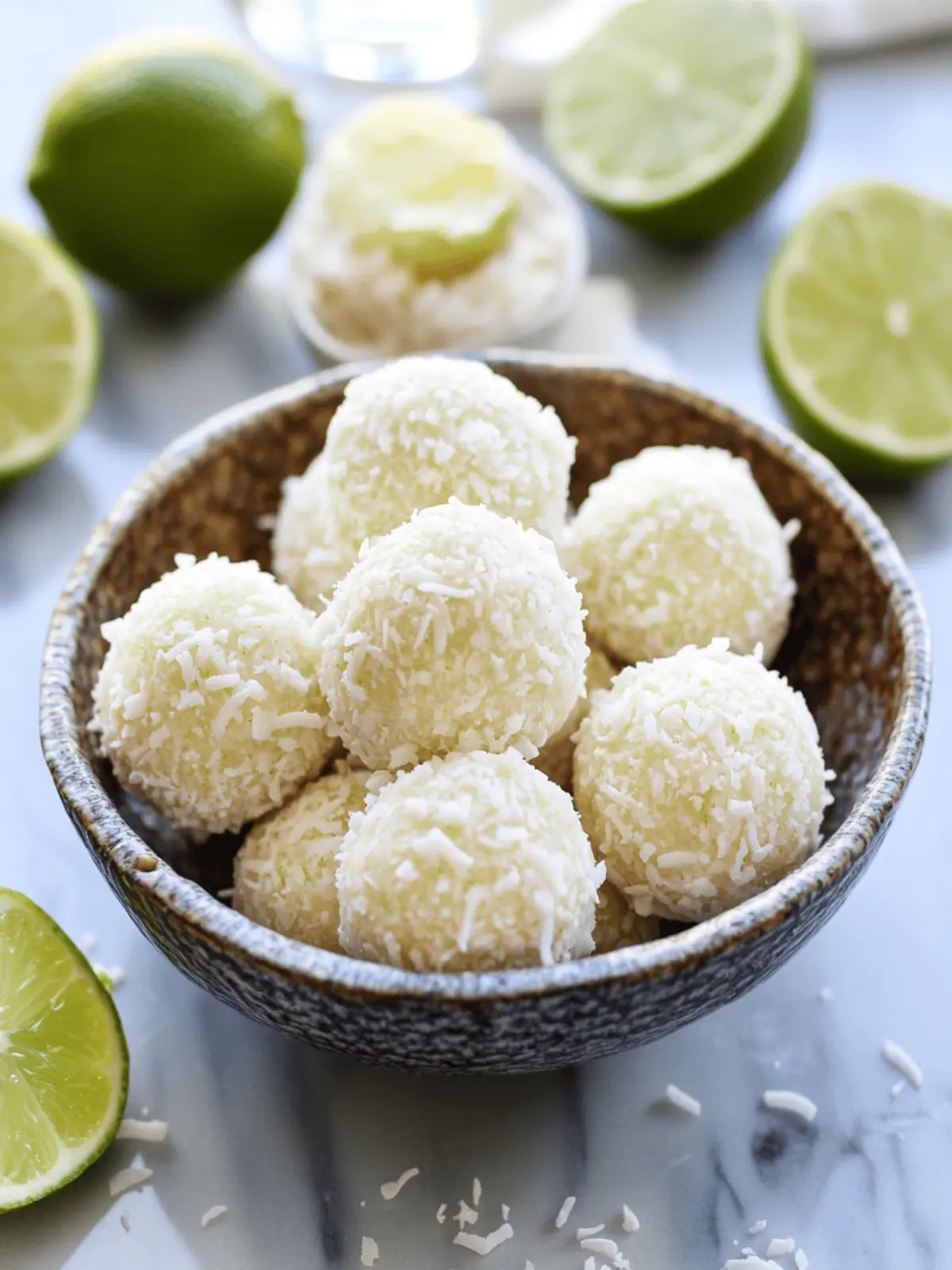 No-Bake Coconut Lime Energy Bites