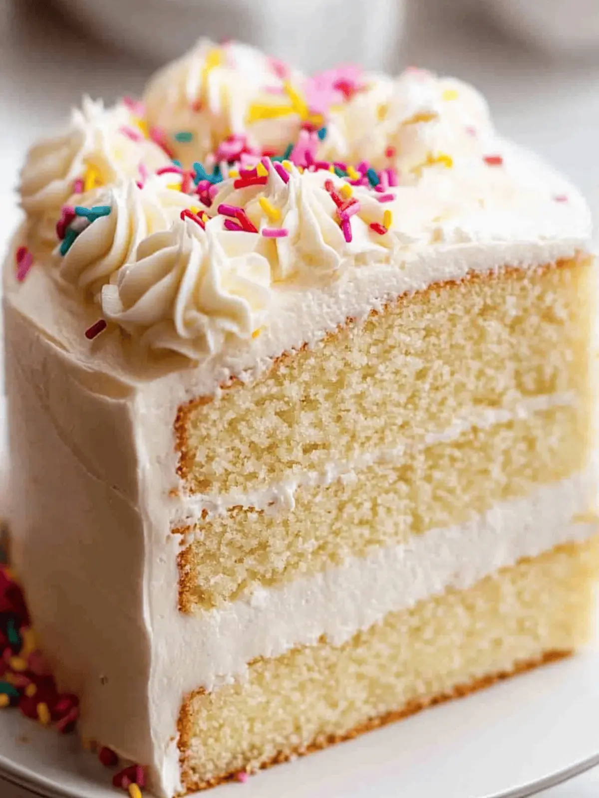Vanilla Cake – stays moist 4 days!