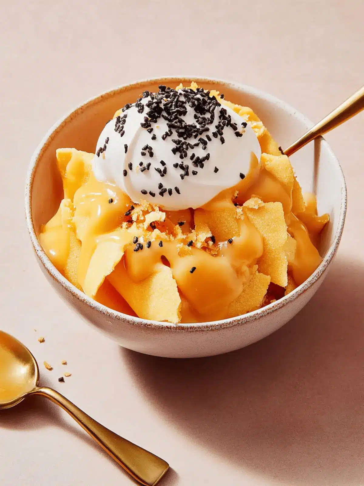 Fortune Cookie Magic Shell Sundae