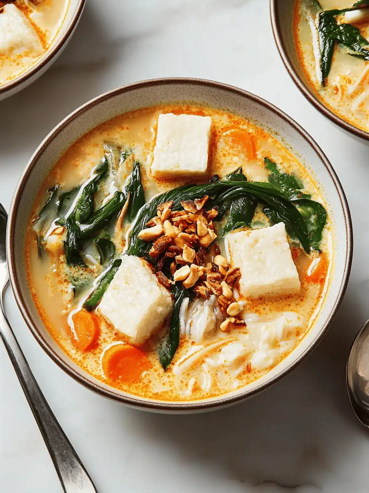 Sayur Lodeh (Vegetable Soup With Pressed Rice Cakes)