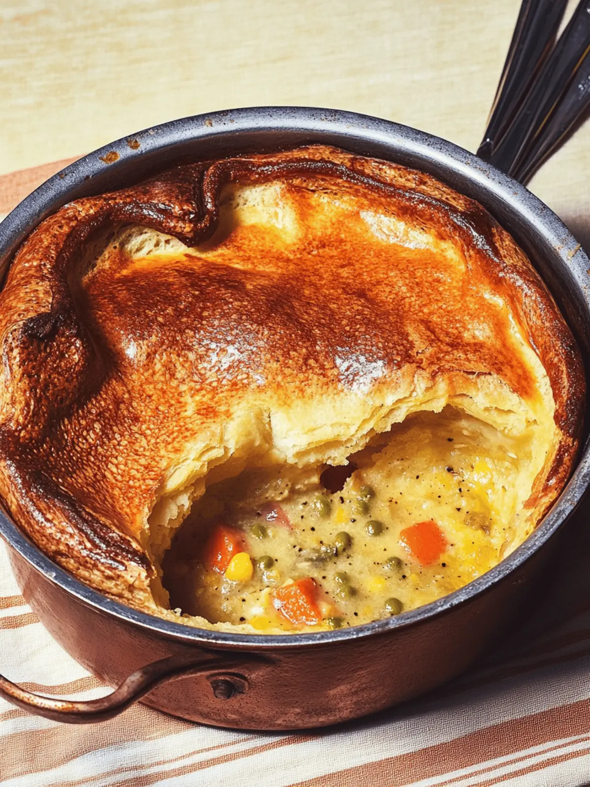 Popover-Topped Pot Pie