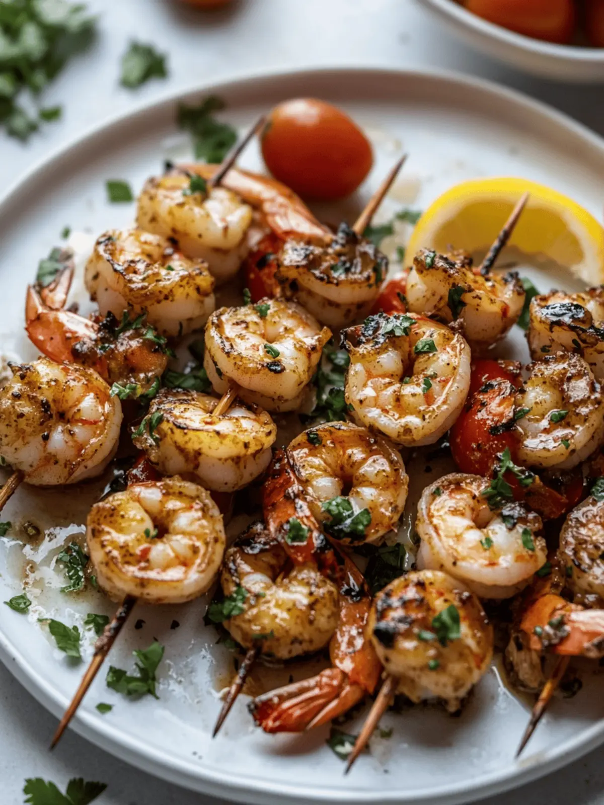 Jerk Shrimp Skewers with Jerk Butter Glaze