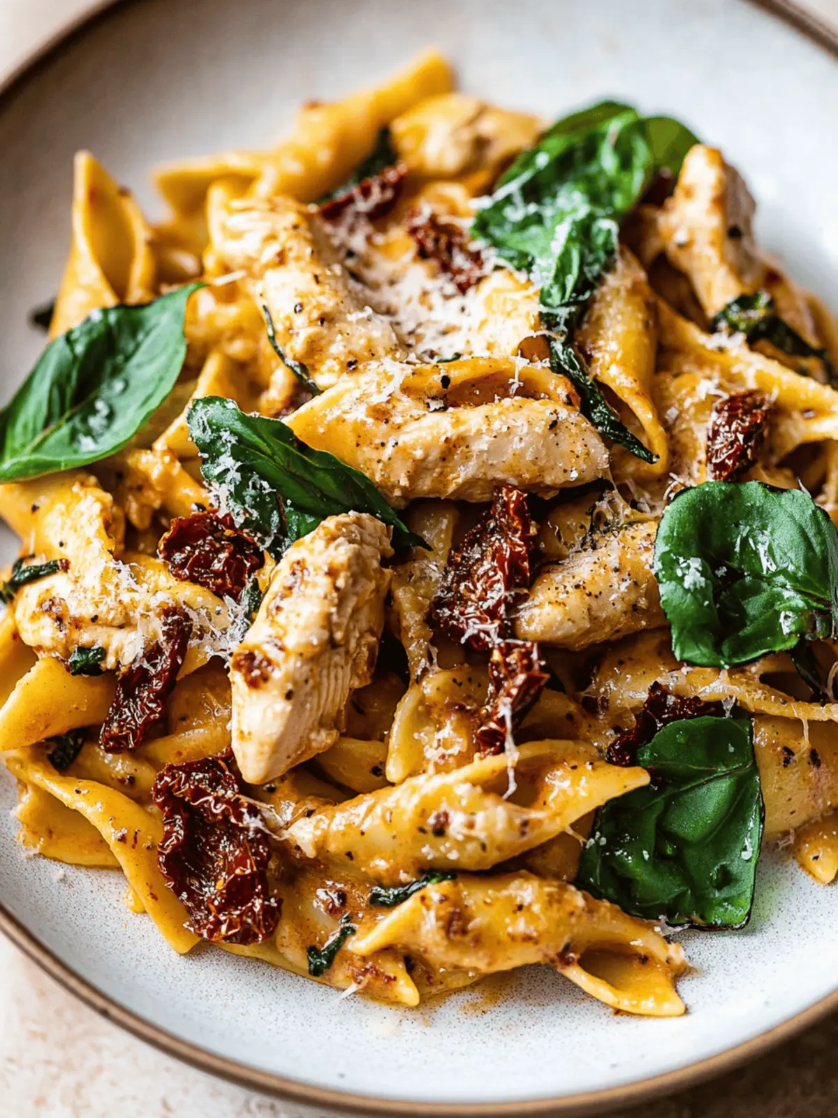 Sun Dried Tomato Chicken Pasta