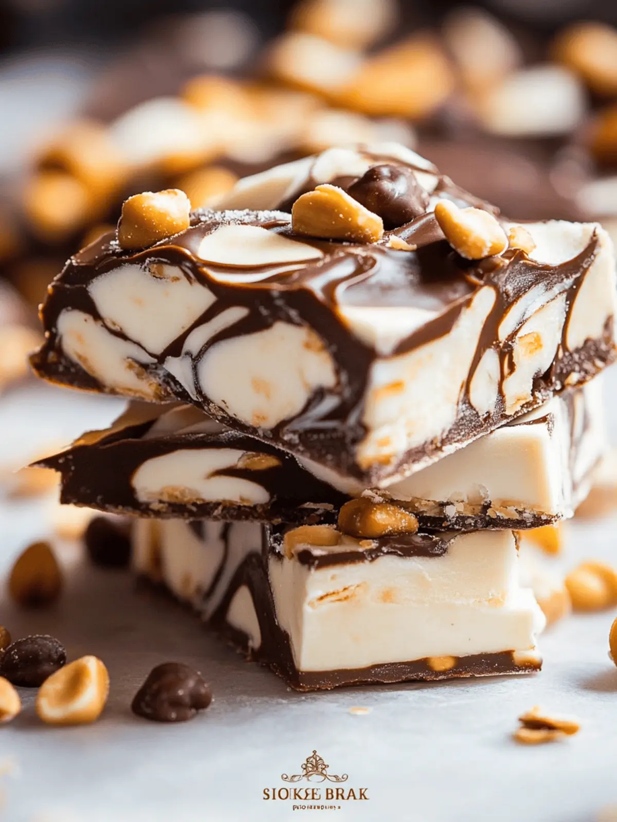 Snickers Frozen Bark