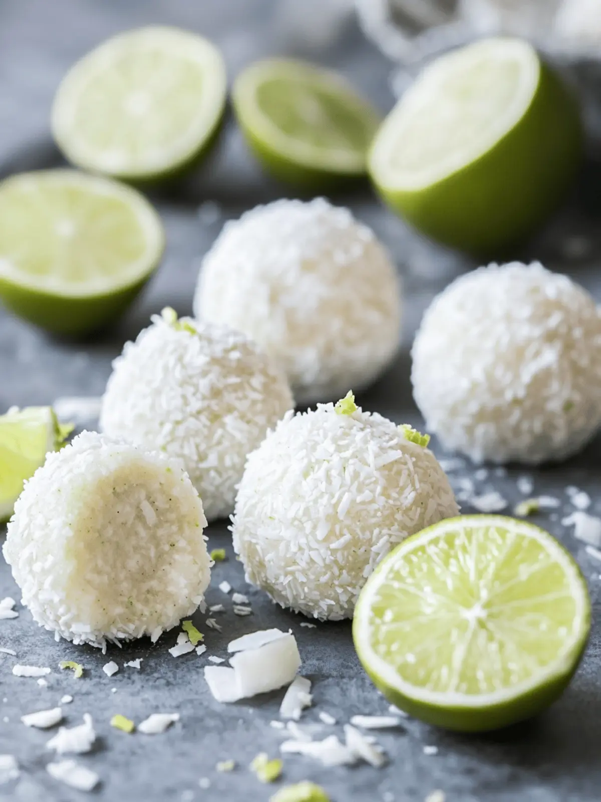 No-Bake Coconut Lime Energy Bites