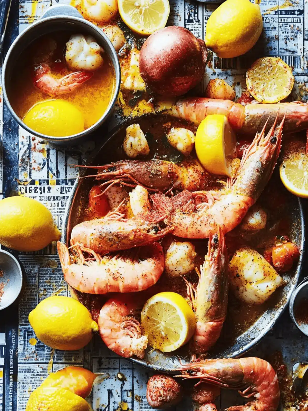 Classic Seafood Boil With Lemon-Butter