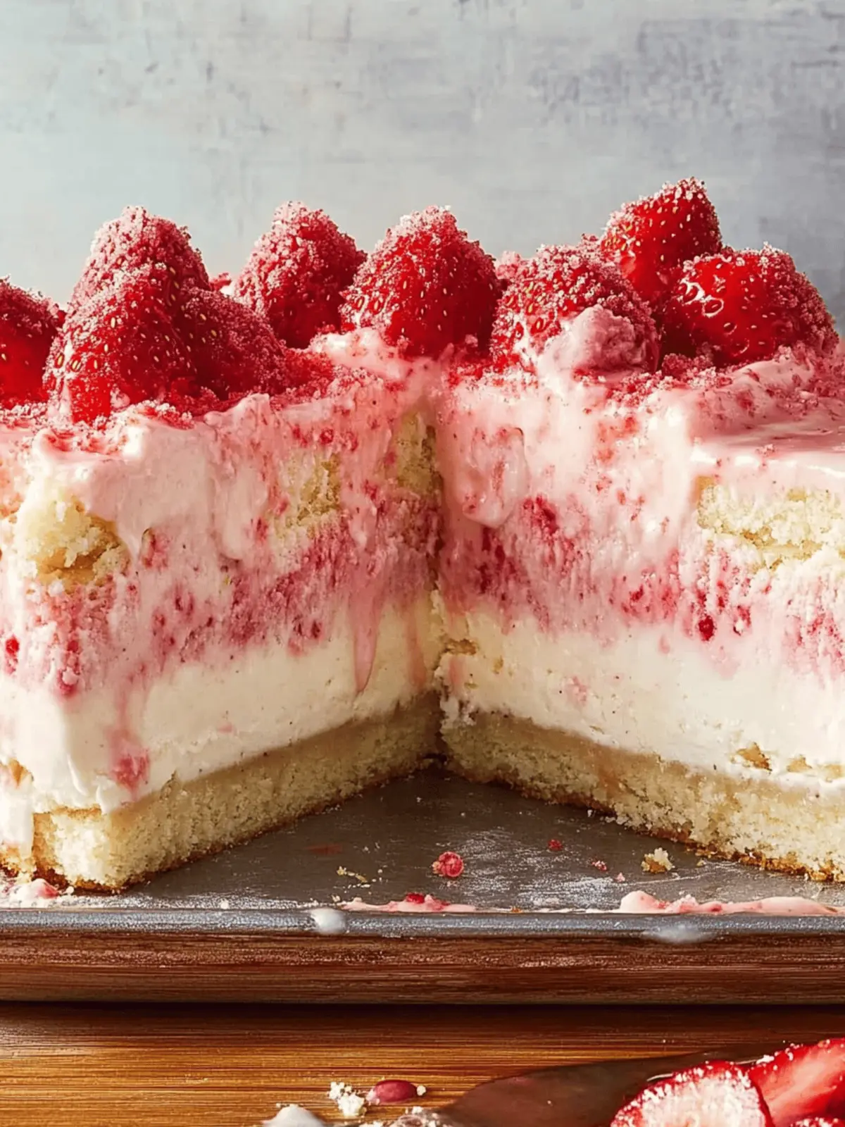 Strawberry Shortcake Ice Cream Cake