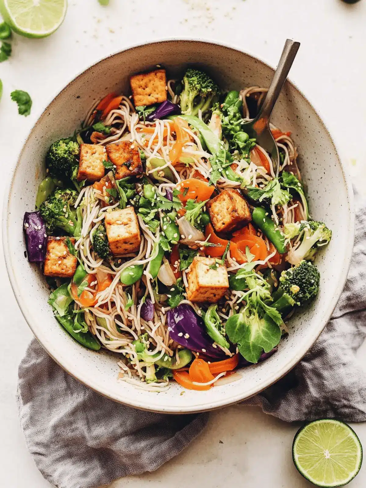 Tofu Noodle Stir-Fry with Spring Vegetables